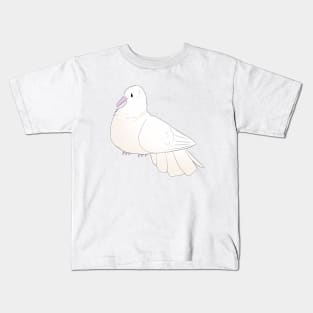White Collared Dove Kids T-Shirt